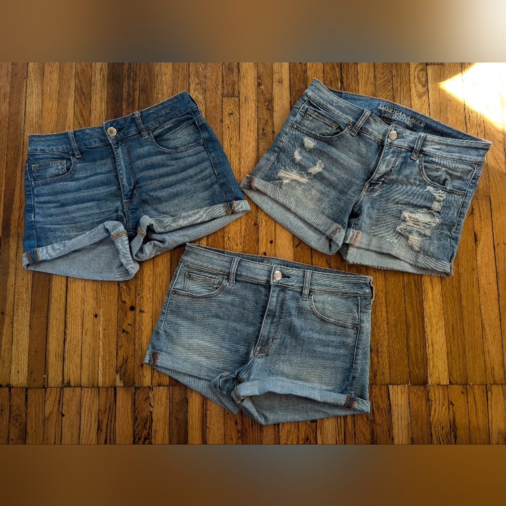 Denim Shorts, Jean Shorts, AE brand Sz 10, qty 3